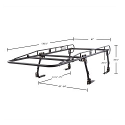 Steel universal pickup rack Elevate Outdoor Home 575,00 $CA product_reduction_percent