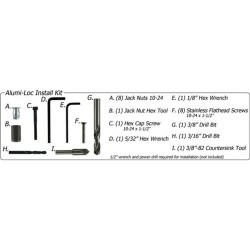 Alumi-Loc hardware kit  **Accessories** 65,00 $CA