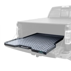 Slide-out truck bed tray